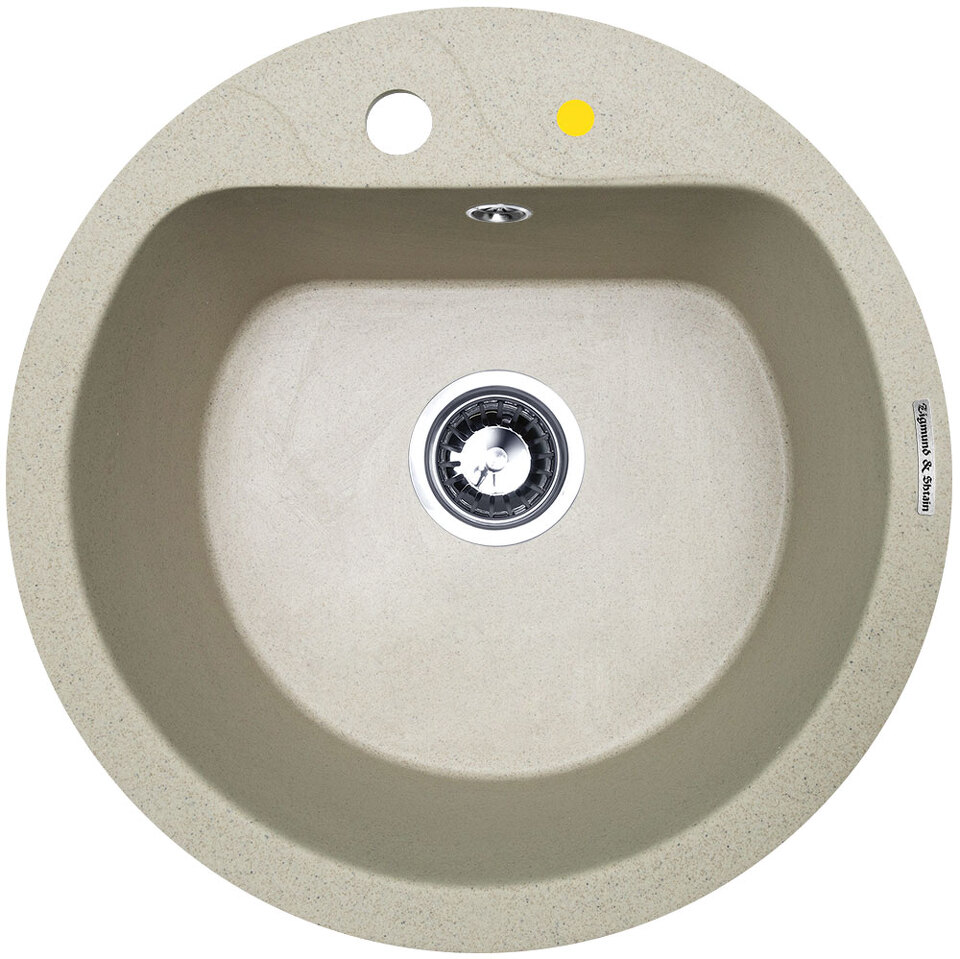 Фото Гранитная мойка Zigmund & Shtain KREIS 505F Речной песок