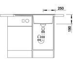 Превью картинка Гранитная мойка Blanсo BLANCO ZENAR 45S (чаша слева) SILGRANIT серый беж с кл.-авт. InFino #3