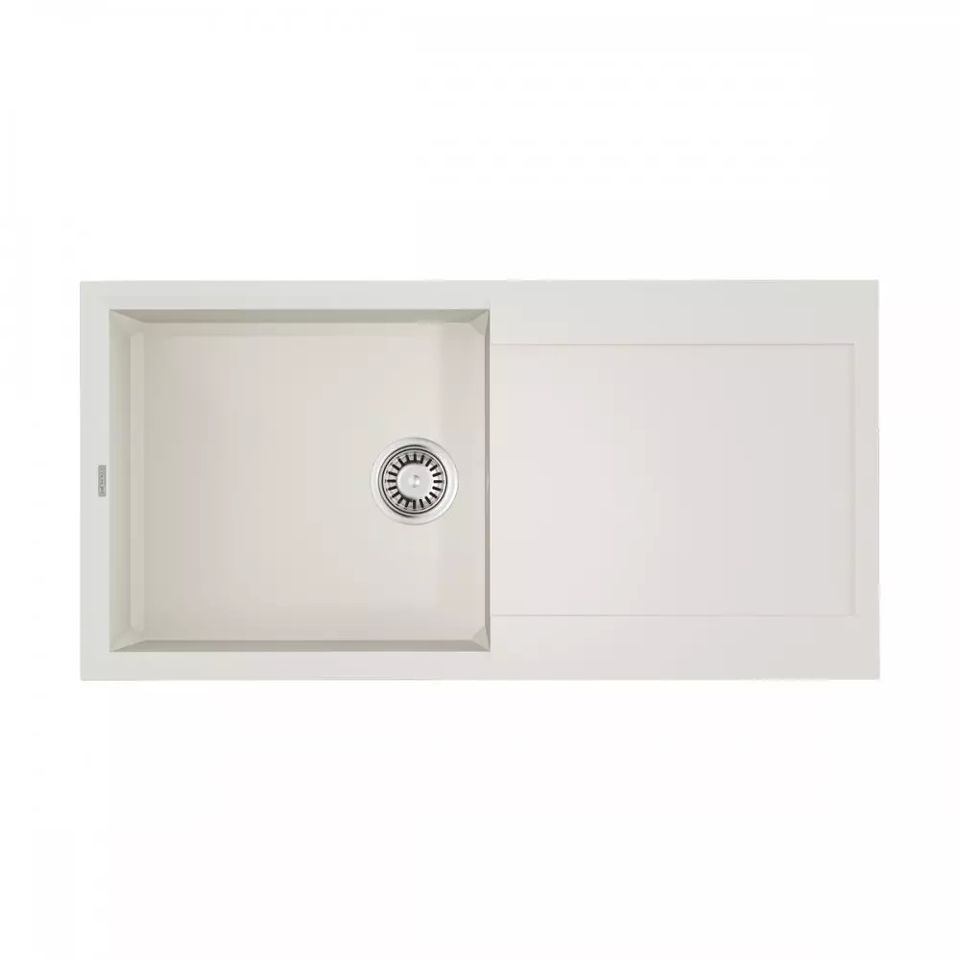 Фото Гранитная мойка Omoikiri Sakaime 100-WH Tetogranit/белый