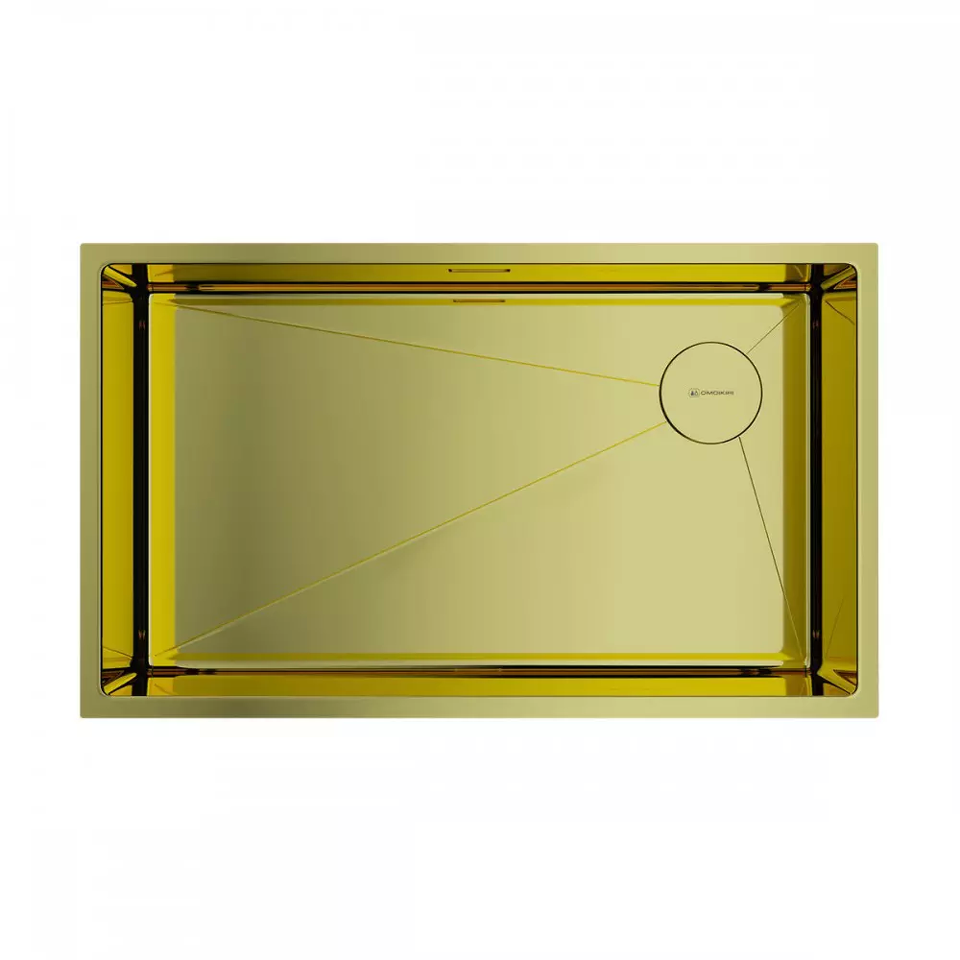 Фото Металлическая мойка Omoikiri Taki 74-U/IF Side-LG нерж. сталь/светлое золото