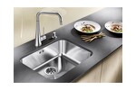 Превью картинка Металлическая мойка Blanсo SUPRA 500-U нерж.сталь полированная с корзинчатым-вентилем #4