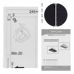 Превью картинка Полновстраиваемая вытяжка KRONA KATE 600 GLASS BLACK PB K #7