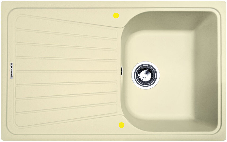 Фото Гранитная мойка Zigmund & Shtain KLASSISCH 790 Молодое шампанское