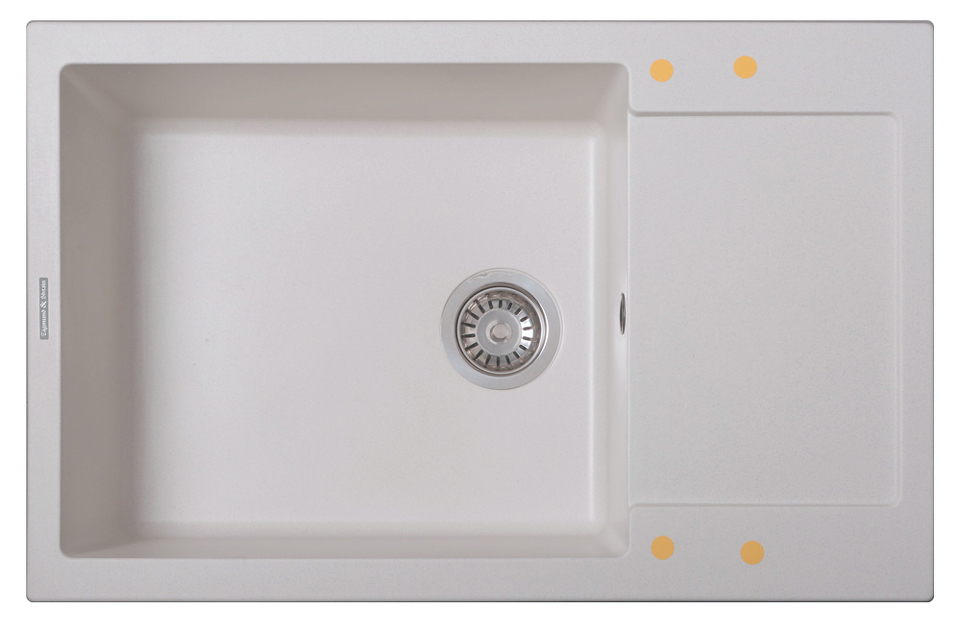 Фото Гранитная мойка Zigmund & Shtain RECHTECK 780.490 Каменная соль