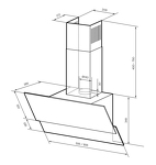 Превью картинка Наклонная вытяжка Lex ARIA 600 IVORY воздухоочиститель #4