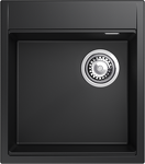 Превью картинка Гранитная мойка Rivelato TESORO 455-R 1-чаш 450*510 nero #1