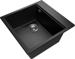 Превью картинка Гранитная мойка Rivelato TESORO 505-L 1-чаш 500*510 antracite #2