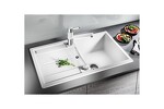 Превью картинка Гранитная мойка Blanсo METRA 45 S SILGRANIT PuraDur серый беж с клапаном-автоматом #5