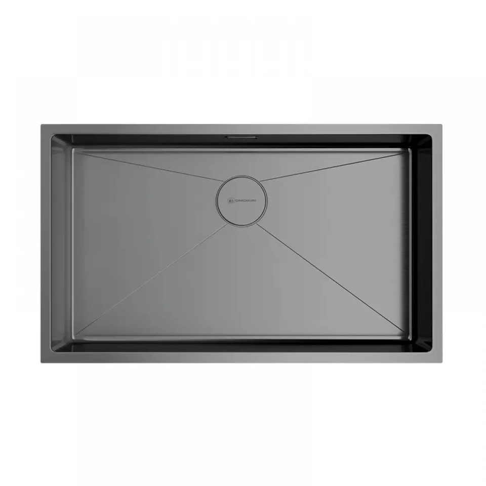 Фото Металлическая мойка Omoikiri Taki 74-U/IF-GM нерж. сталь/вороненая сталь