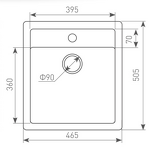 Превью картинка Гранитная мойка Zigmund & Shtain PLATZ 465 Молодое шампанское #3