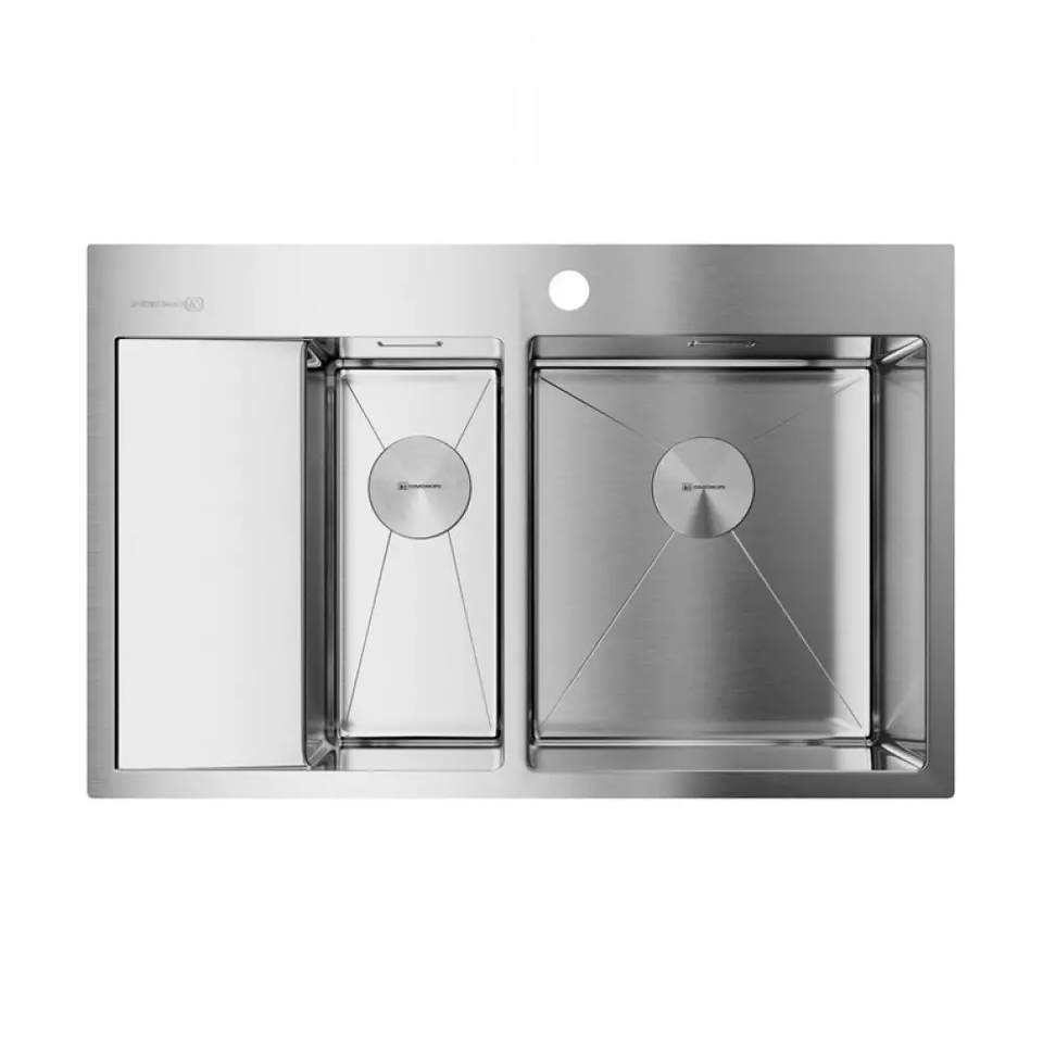 Фото Металлическая мойка Omoikiri Akisame 78-2-R-IN нерж. сталь/нержавеющая сталь