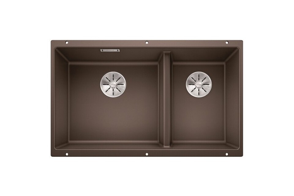 Фото Гранитная мойка Blanсo SUBLINE 430/270-U SILGRANIT PuraDur кофе c отв.арм. InFino