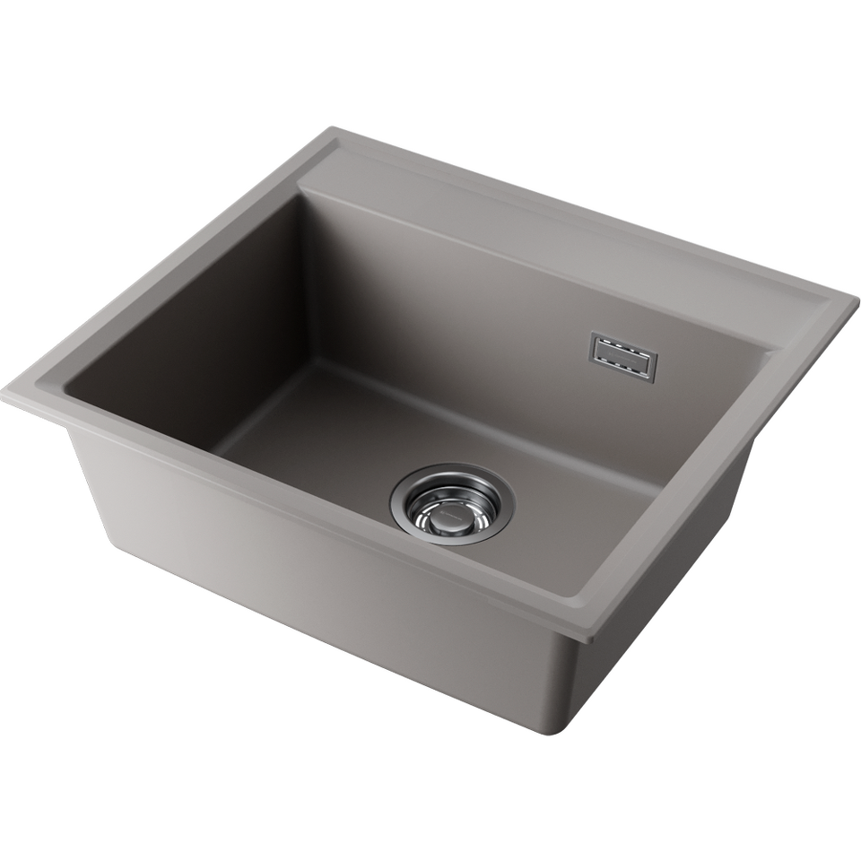 Фото Гранитная мойка Omoikiri Daisen 57-GR Artgranit/leningrad grey