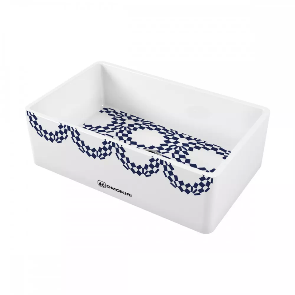 Фото Гранитная мойка Omoikiri Mikura 76-Tokyo 2 Natceramic/белый