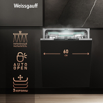 Превью картинка Посудомоечная машина 60см встраиваемая Weissgauff BDW 6151 Inverter Touch AutoOpen Timer Floor #2