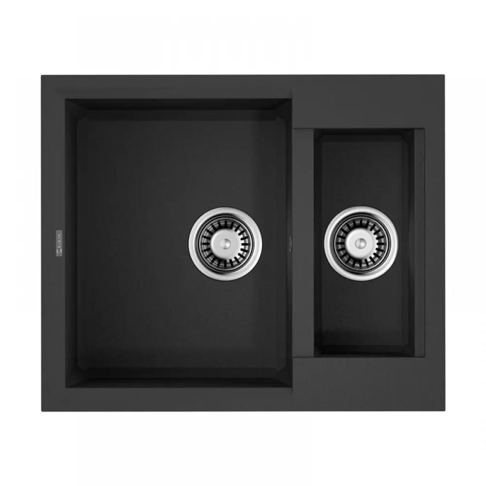 Фото Гранитная мойка Omoikiri Sakaime 60-2-BL Tetogranit/черный