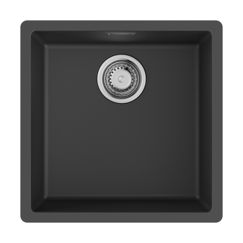 Фото Гранитная мойка Omoikiri Yamakawa 45T-Integra-BL Tetogranit/черный