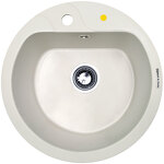 Превью картинка Гранитная мойка Zigmund & Shtain KREIS 505F Индийская ваниль #1