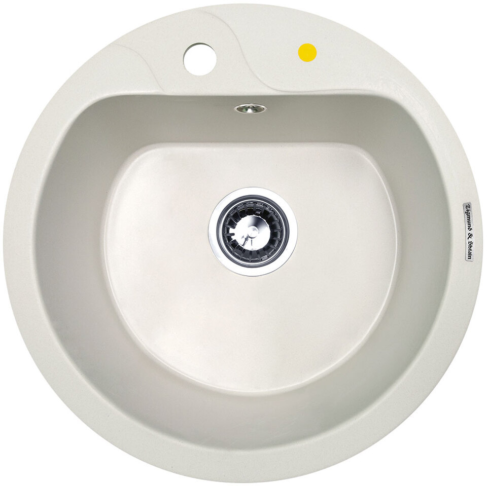 Фото Гранитная мойка Zigmund & Shtain KREIS 505F Индийская ваниль