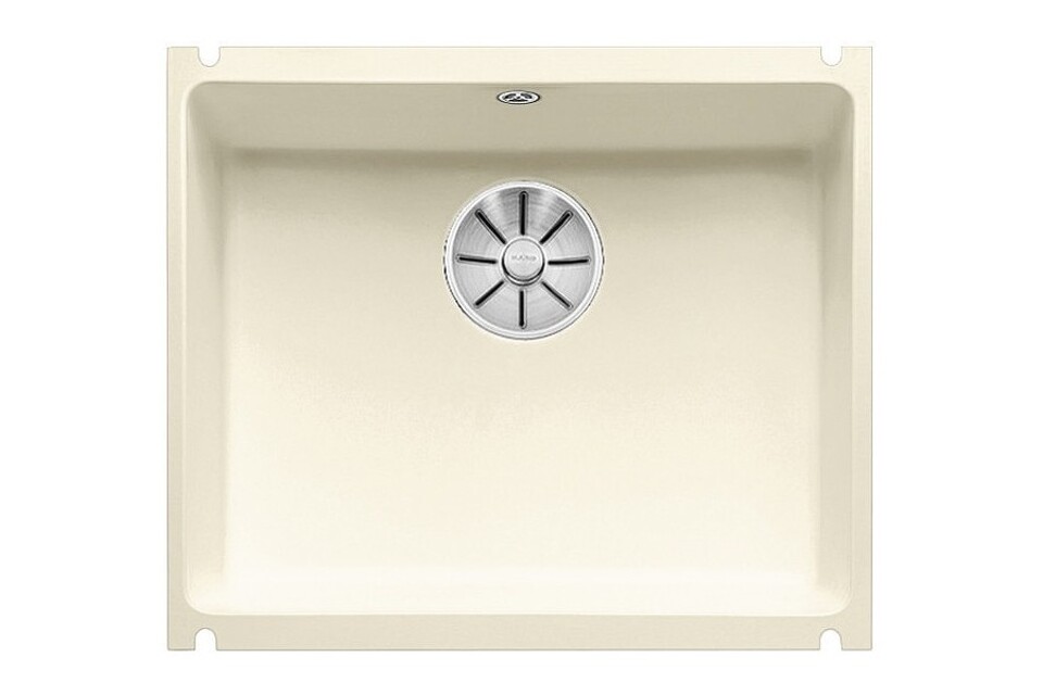 Фото Гранитная мойка Blanсo SUBLINE 500-U керамика PuraPlus глянцевый магнолия  с отв.арм. InFino