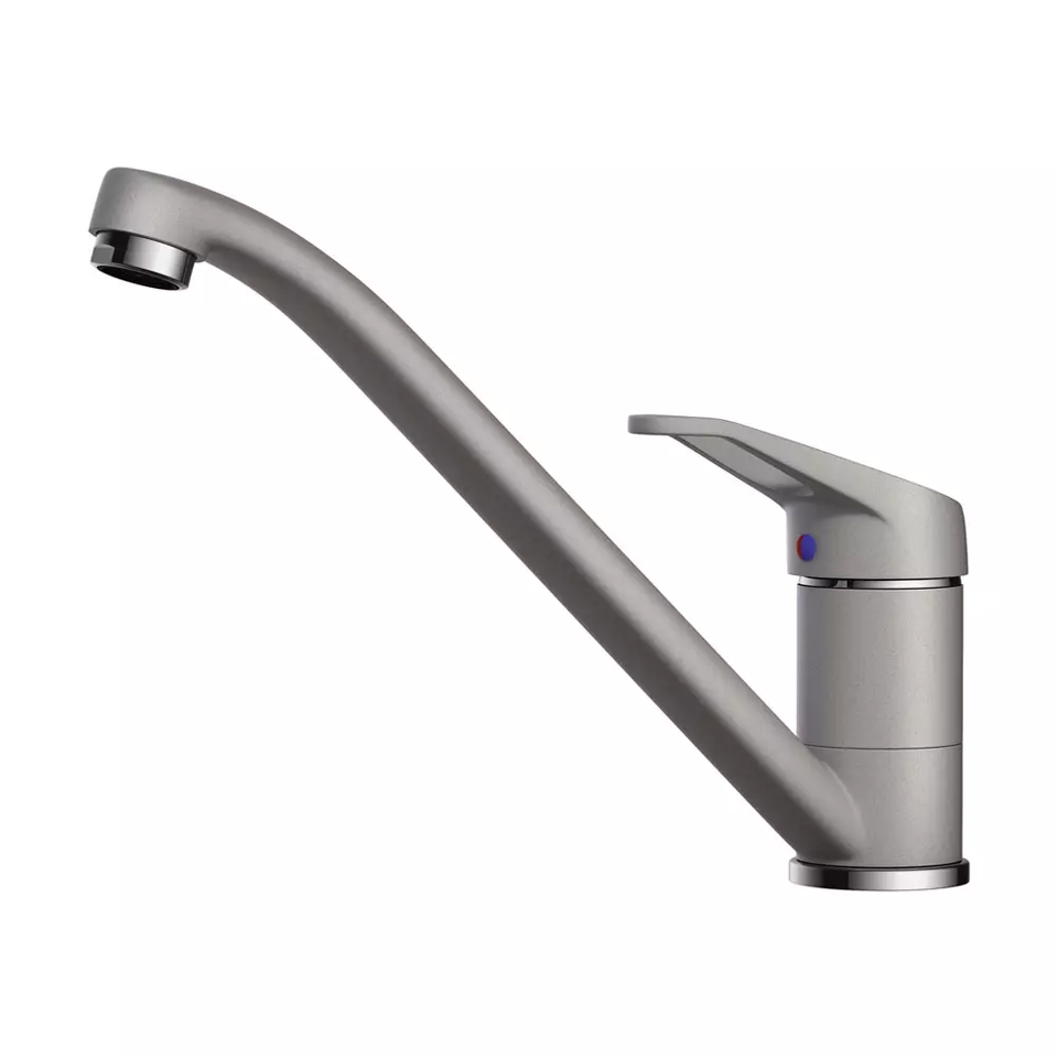 Фото Смеситель для кухни Omoikiri Kado-GR латунь/leningrad grey