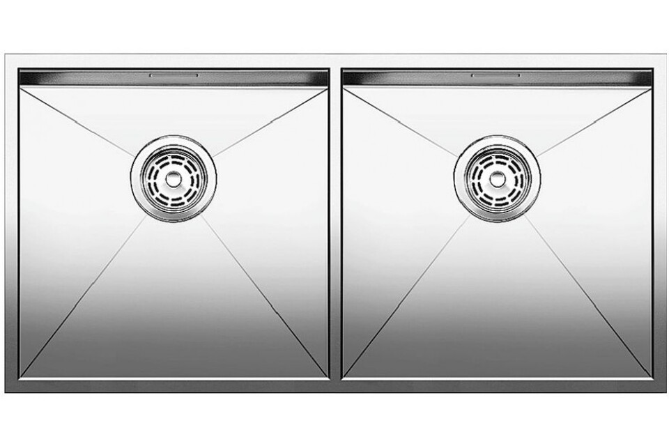 Фото Металлическая мойка Blanсo ZEROX 400/400-IF нерж.сталь зеркальная полировка с отв. арм. InFino