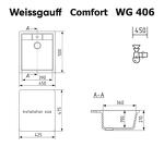Превью картинка Мраморная мойка Weissgauff WG 406328 Comfort Beige Sand #2