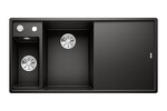 Превью картинка Гранитная мойка Blanсo AXIA III 6 S черный чаша слева, доска стекло c кл.-авт. InFino® #1