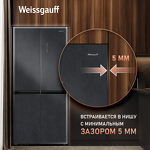 Превью картинка  Холодильник side by side Weissgauff WCD 450 Rock Glass NoFrost Inverter #1