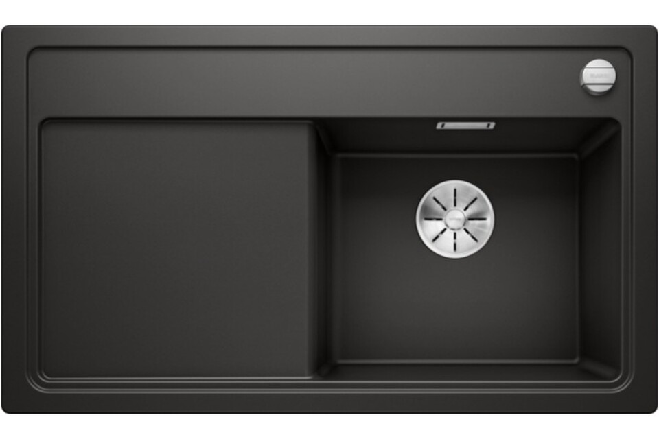 Фото Гранитная мойка Blanсo BLANCO ZENAR 45S (чаша справа) SILGRANIT черный с кл.-авт. InFino