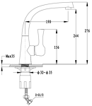 Превью картинка Смеситель для кухни GranFest 3723 Иней #2