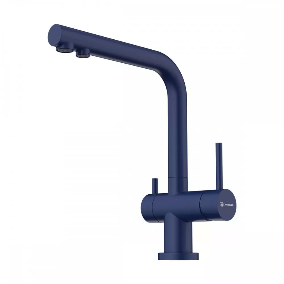 Фото Смеситель для кухни Omoikiri Nagano-IB латунь/indigo blue