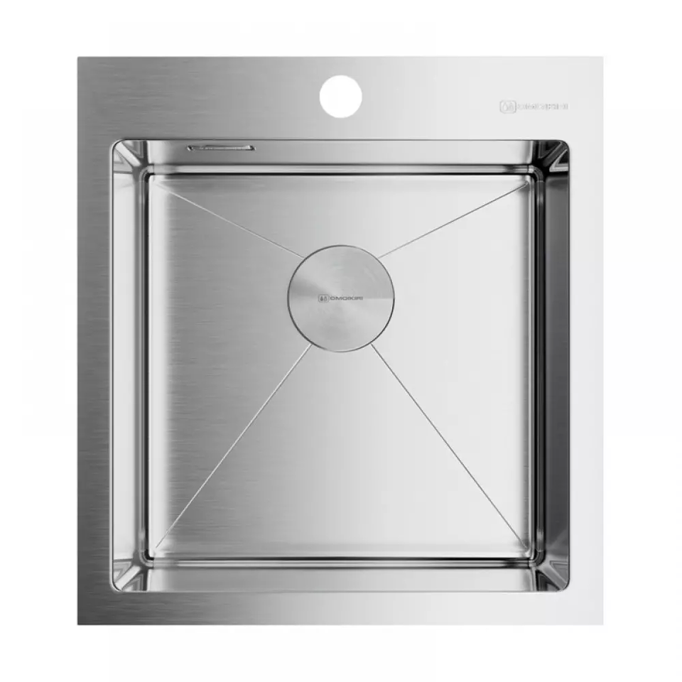 Фото Металлическая мойка Omoikiri Akisame 46-IN нерж. сталь/нержавеющая сталь