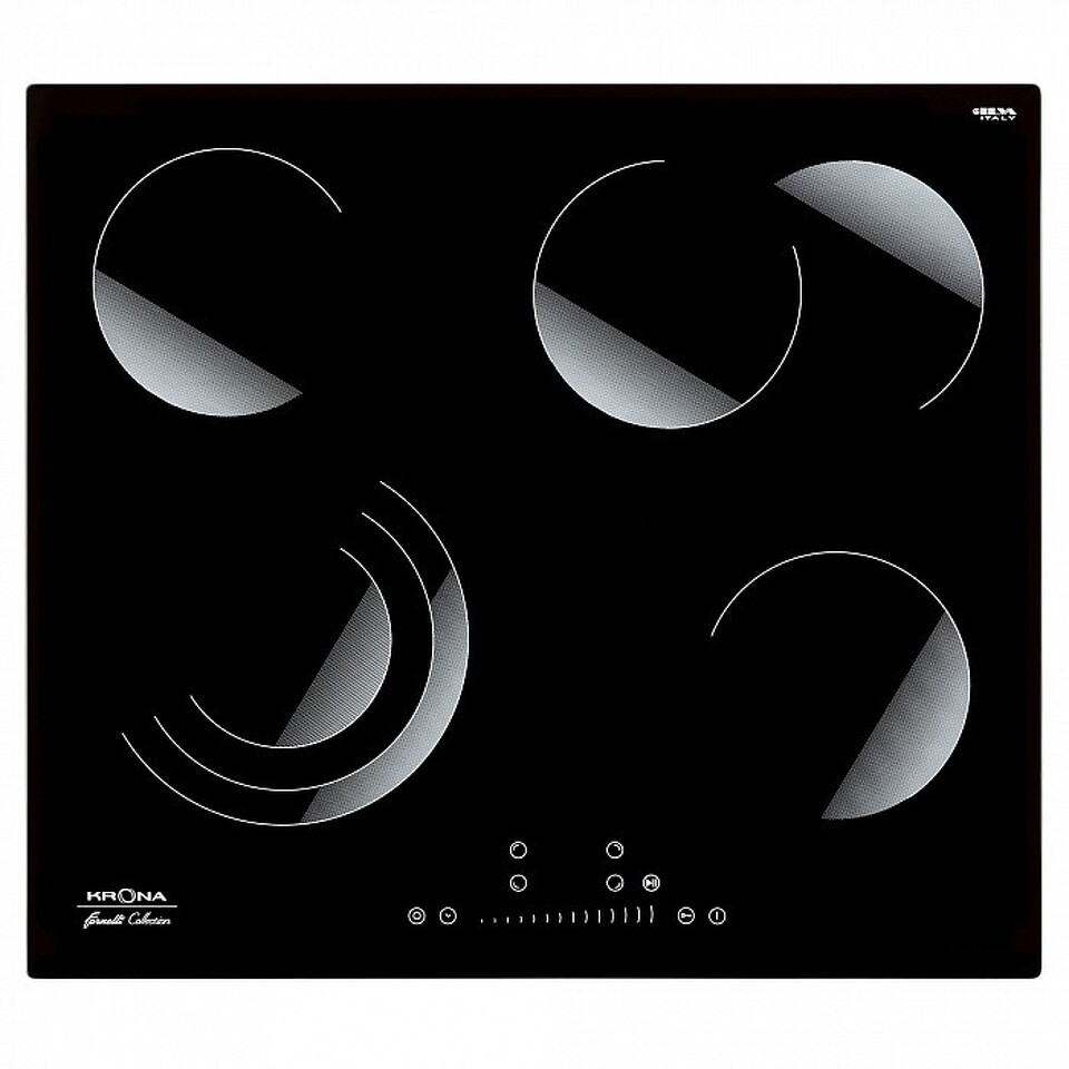 Фото Электрическая варочная панель KRONA BRILLARE 60 BL электрическая варочная поверхность (независимая)