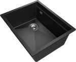 Превью картинка Гранитная мойка Rivelato LINO 554-L 1-чаш 550*440 antracite #2