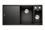 Превью картинка Гранитная мойка Blanсo AXIA III 6 S SILGRANIT PuraDur черный чаша справа, доска стекло c кл.-авт. InFino #1