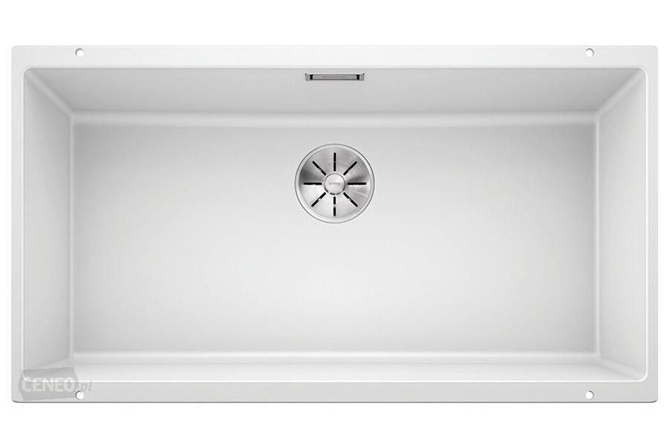 Фото Гранитная мойка Blanсo SUBLINE 800-U SILGRANIT PuraDur белый c отв.арм. InFino