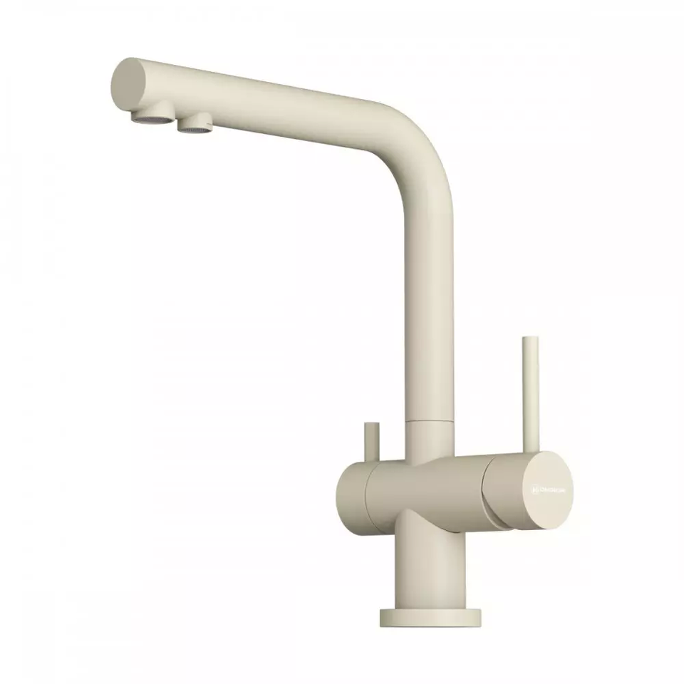 Фото Смеситель для кухни Omoikiri Nagano-P-BE латунь/ваниль