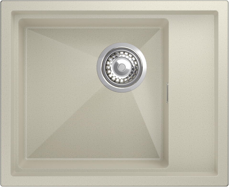 Фото Гранитная мойка Rivelato NOBILE 544-R 1-чаш 540*440 beige scuro