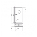 Превью картинка Металлическая мойка EMAR EMB-126A PVD Nano Satine #3