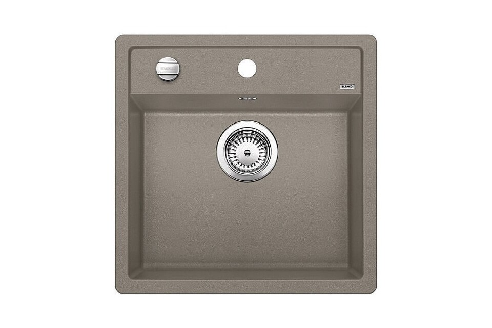 Фото Гранитная мойка Blanсo DALAGO 5 SILGRANIT PuraDur серый беж с клапаном-автоматом