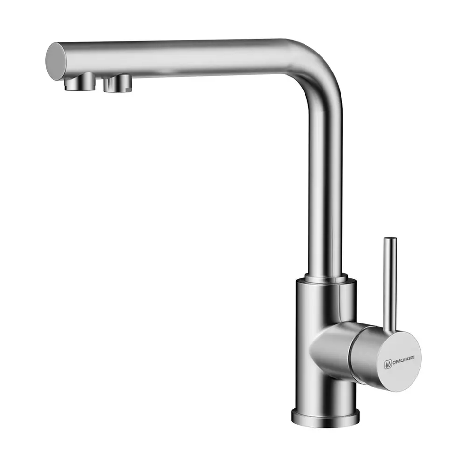 Фото Смеситель для кухни Omoikiri Nakagawa 2 Plus-BN латунь/нержавеющая сталь