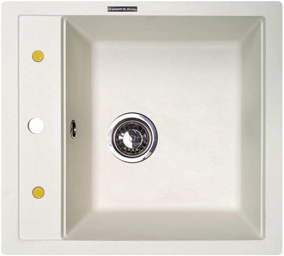 Фото Гранитная мойка Zigmund & Shtain PLATZ 465 Индийская ваниль