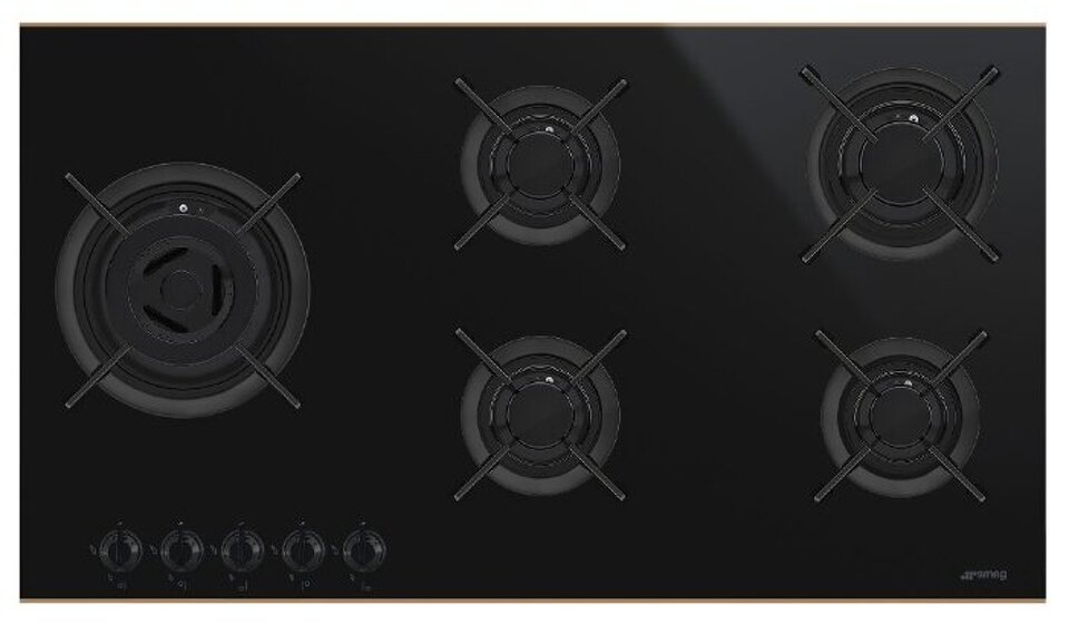 Фото Газовая варочная панель Smeg PV695LCNR