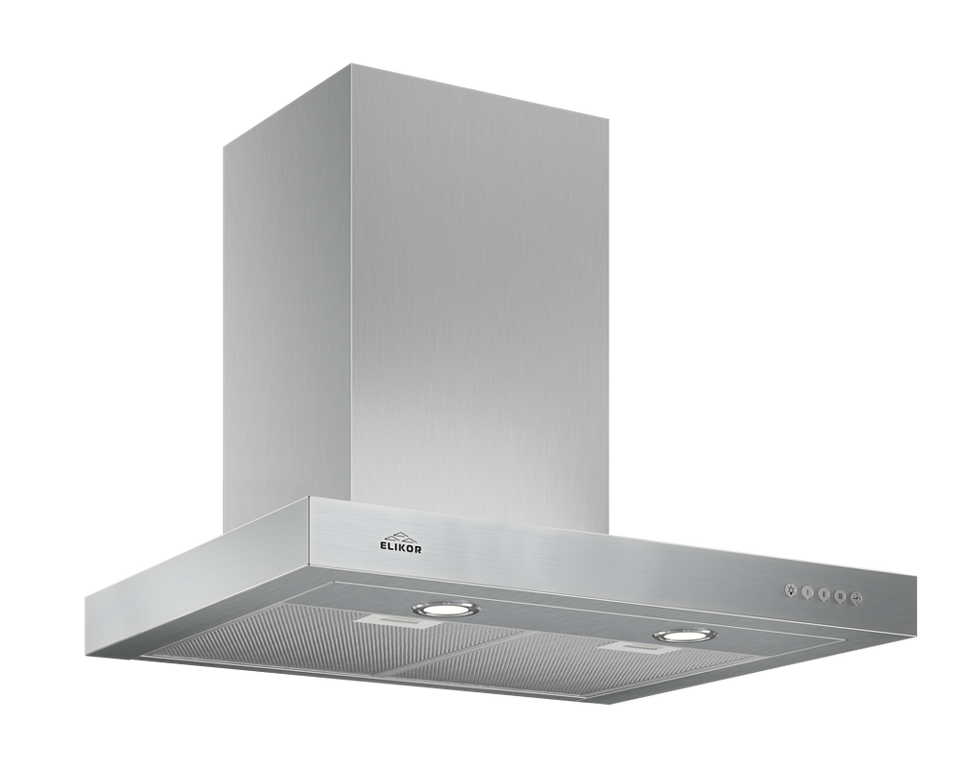 Фото Т-образная вытяжка  Elikor Опал 60Н-650-Э3Д нерж