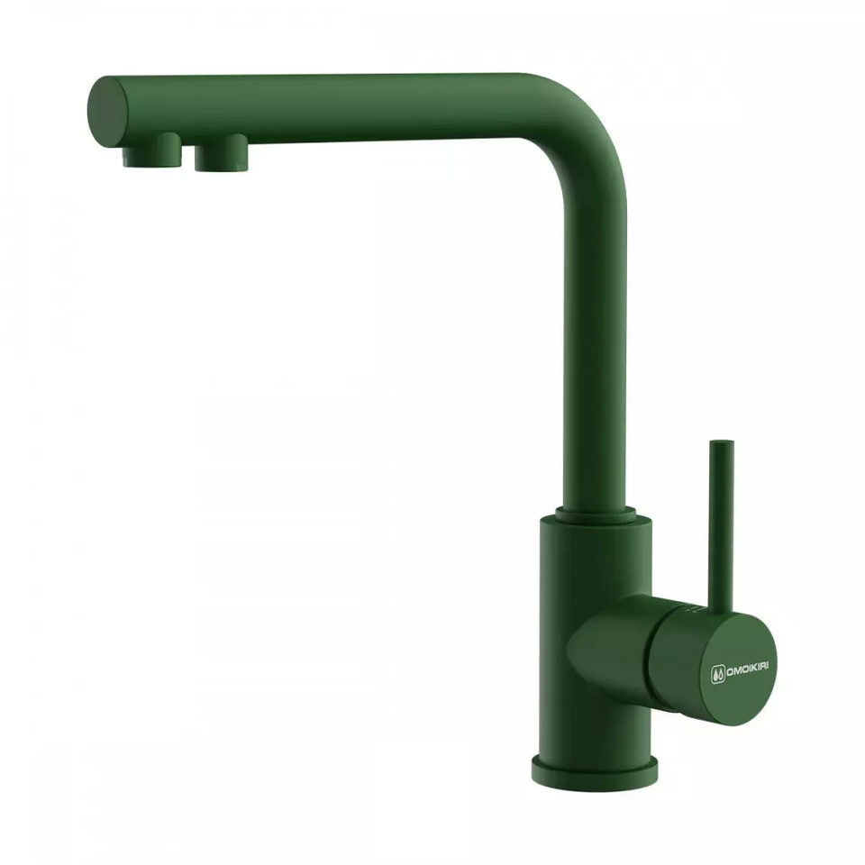 Фото Смеситель для кухни Omoikiri Nakagawa 2 Plus-RG латунь/royal green