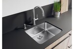 Превью картинка Металлическая мойка Blanсo SOLIS 500-U нерж.сталь полированная с отв. арм. InFino® #2
