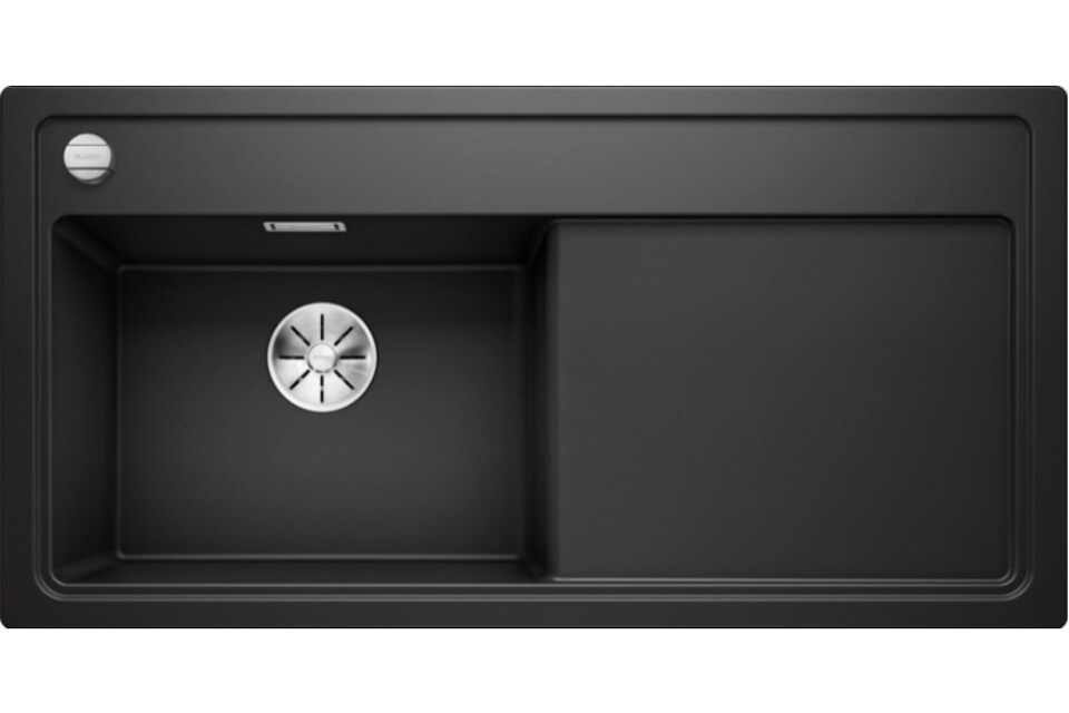 Фото Гранитная мойка Blanсo BLANCO ZENAR XL 6S (чаша слева) SILGRANIT черный с кл.-авт. InFino