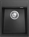Превью картинка Гранитная мойка Rivelato TESORO 405 1-чаш 400*510 antracite #1