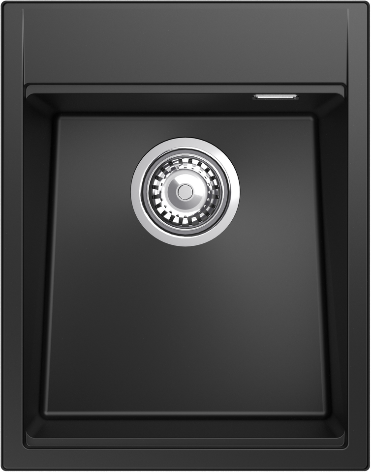 Фото Гранитная мойка Rivelato TESORO 405 1-чаш 400*510 antracite
